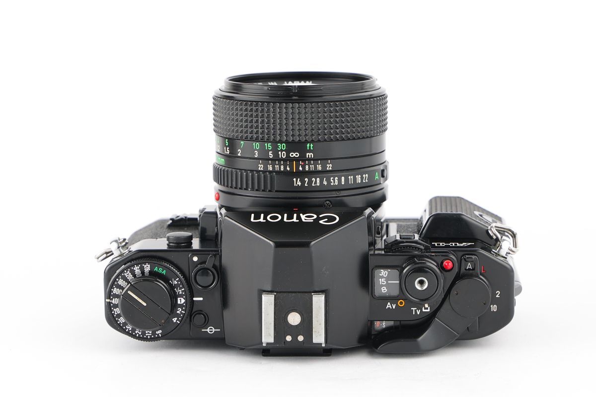 07318cmrk Canon A-1 + New FD 50mm F1.4 MF一眼レフ フイルムカメラ 標準レンズ FDマウント_画像5