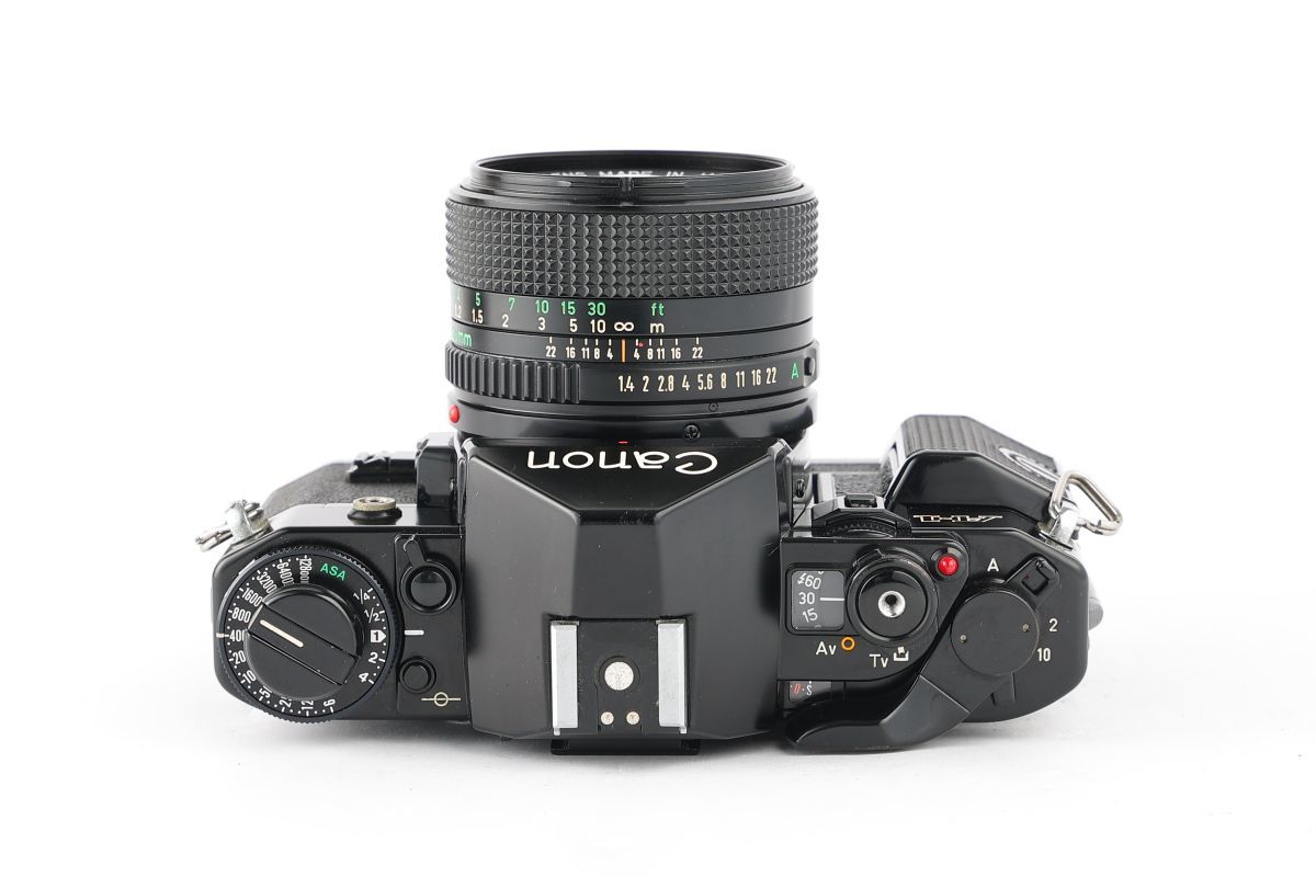 07431cmrk Canon A-1 + New FD 50mm F1.4 MF一眼レフ フイルムカメラ 標準レンズ FDマウント_画像5
