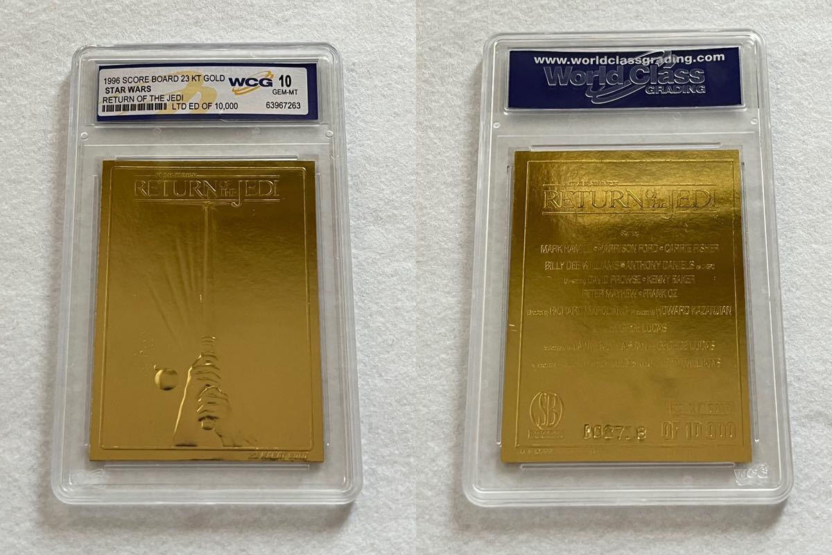 日本未発売 スターウォーズ 1996年ゴールドカード WCG鑑定最高ランク