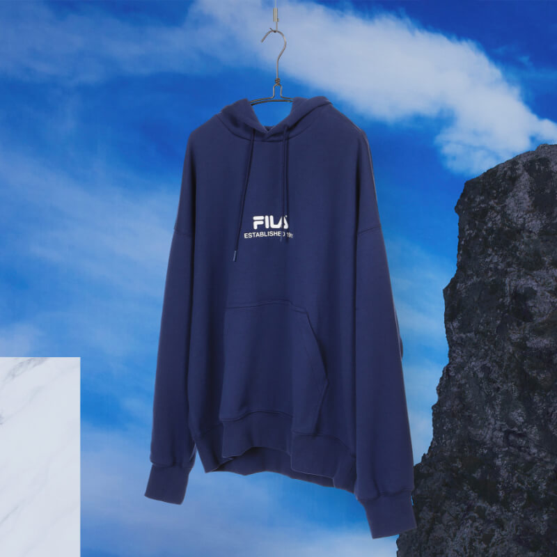  free shipping BTS have on model FILA filler Parker collaboration official goods men's lady's unisex bulletproof boy . navy navy blue 