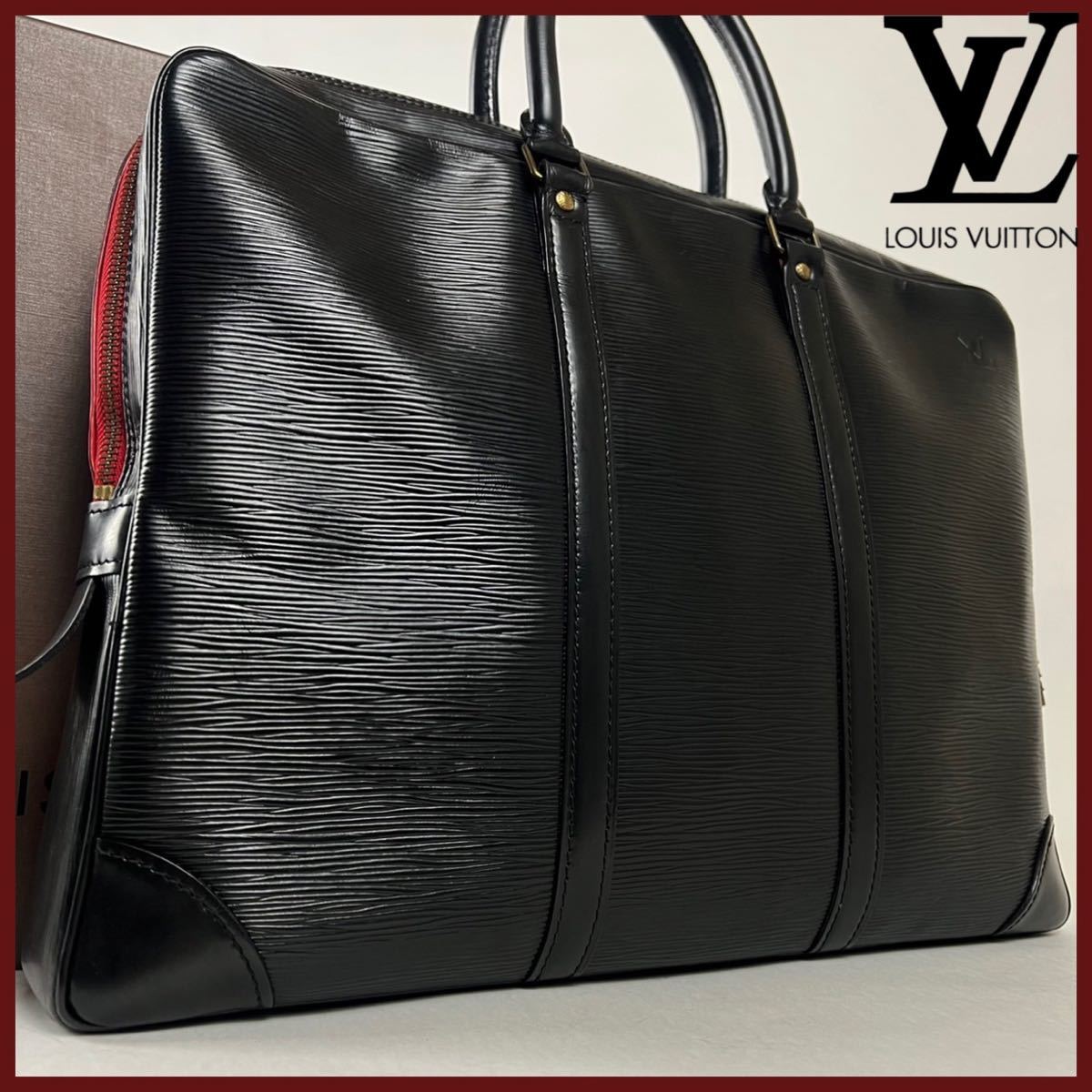 せんので 1円 LOUIS VUITTON ルイヴィトン ポルトドキュマン ヴォワヤージュ PDV ビジネスバッグ ブリーフケース メンズ ブラック とさせて