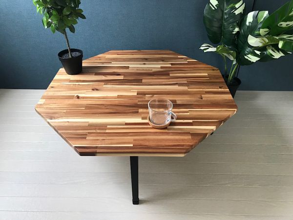送料無料】 ローテーブル 8角 90cm アカシア 折りたたみ脚 | bioimune