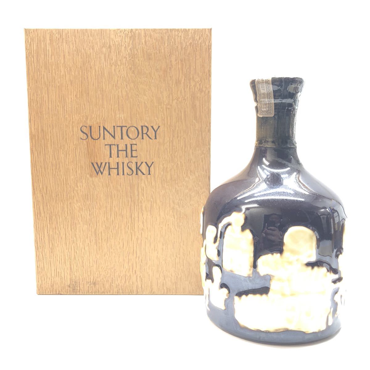 未開栓 SUNTORY サントリー ザ ウイスキー 有田焼 750ml 43% 木箱付き