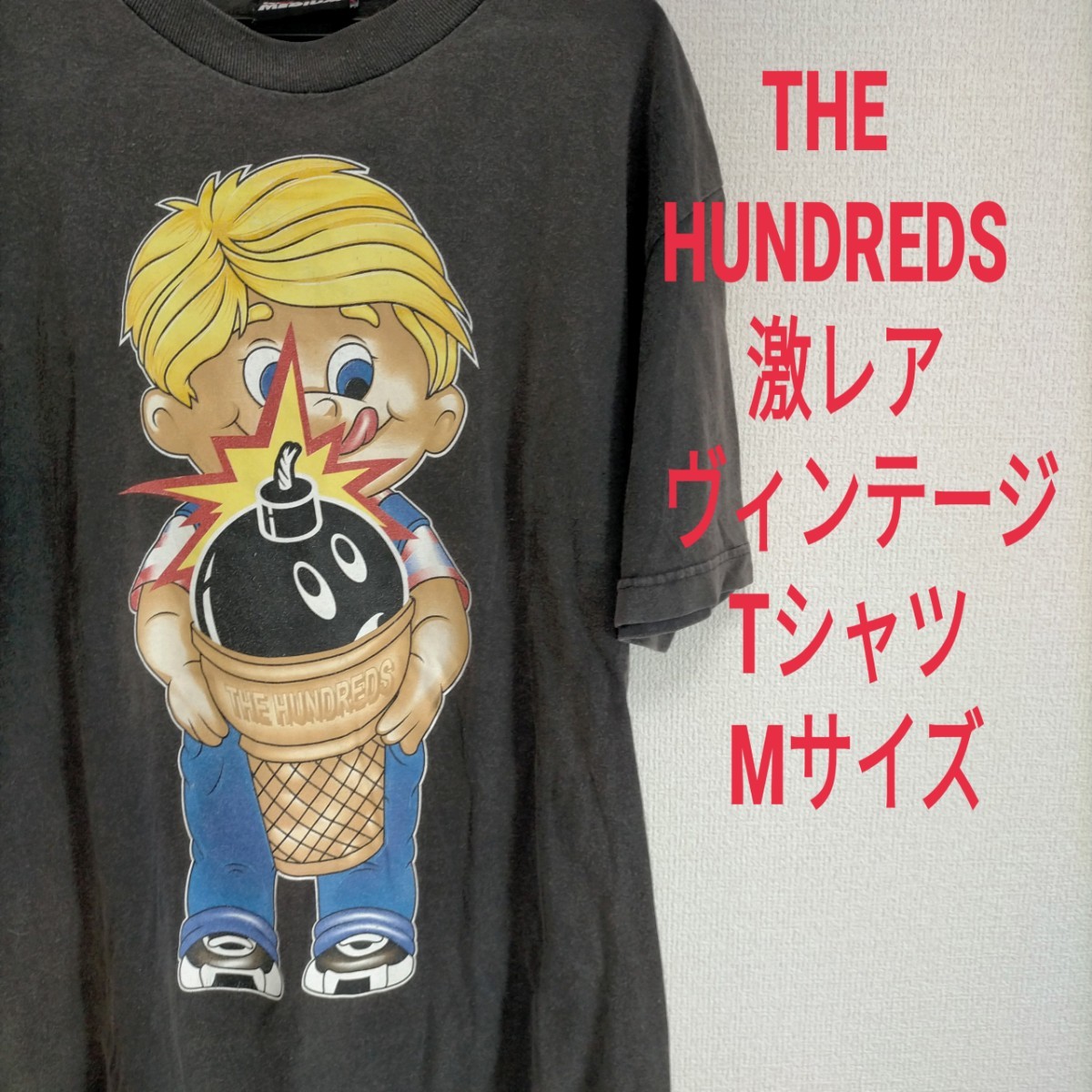 激レア 希少 THE HUNDREDS ビンテージ Tシャツ M アメリカ USA 古着 アメリカ ヴィンテージ 80s 90s