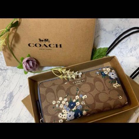 新品正規品】COACH 花柄 長財布 ブルーシグネチャー(¥8,000) dofeli.com