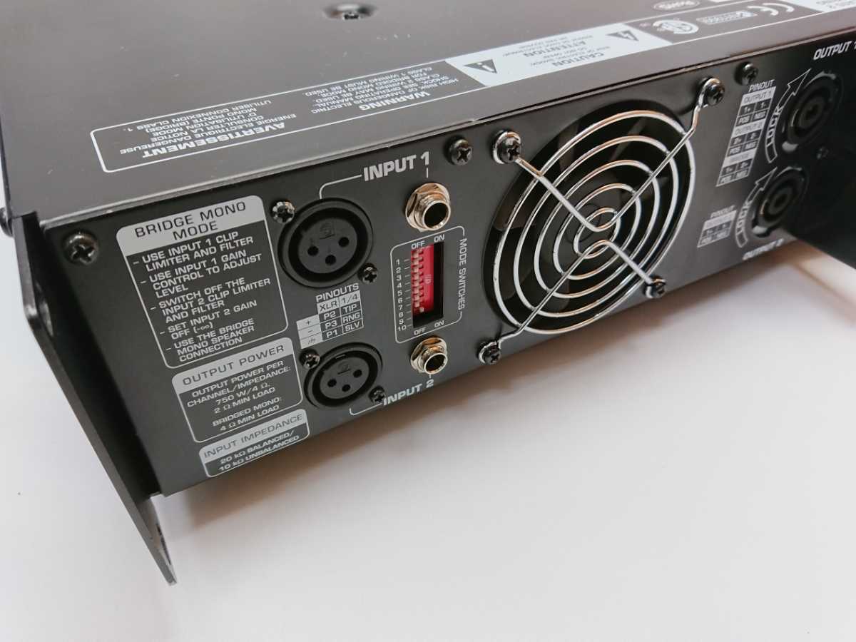 BEHRINGER ベリンガー パワーアンプ 音響機器 EP2500 450W×2(8Ω