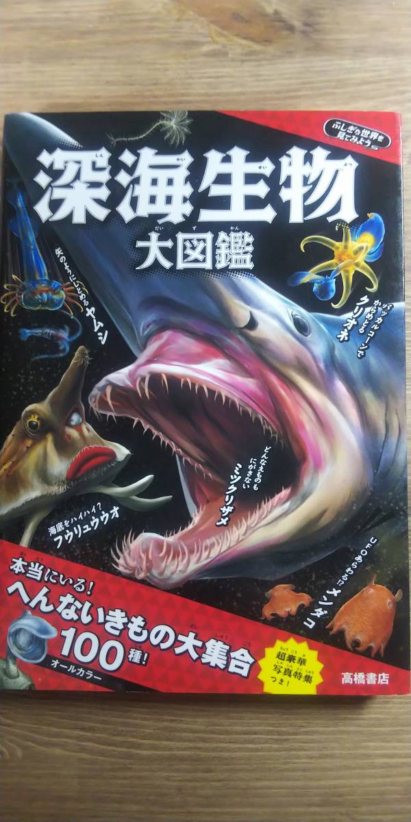 ふしぎな世界を見てみよう! 深海生物 大図鑑　単行本　　監修＝藤原義弘　　　発行＝高橋書店　　　　　　　 　(Y220327007T)