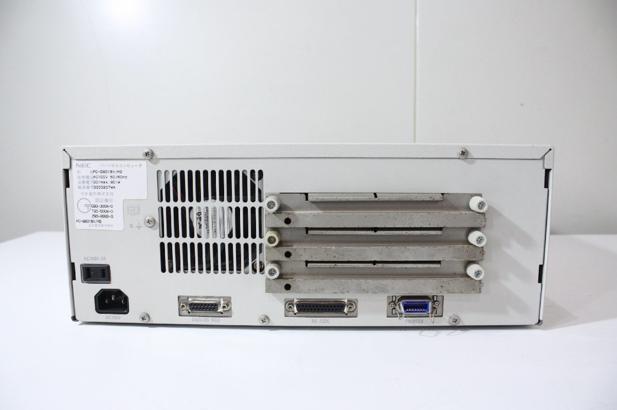 T93【中古】動作保証付き 分解点検 清掃 NEC PC-9801BX/M2 内部充電池新品交換_画像5