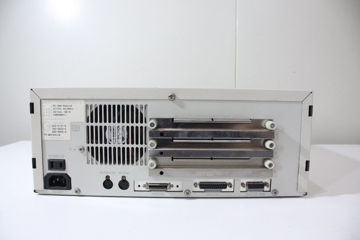 T91【中古】動作保証付き 分解点検 清掃 NEC PC-9801BX2/U2 内部充電池新品交換_画像6