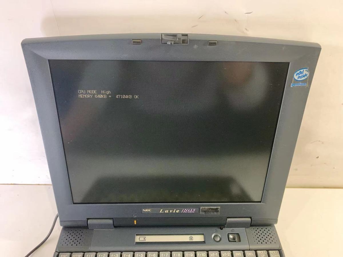 YN150★★【ジャンク】 NEC PC-9821Nr15/S10 旧型ノートPC パーツ再利用などに