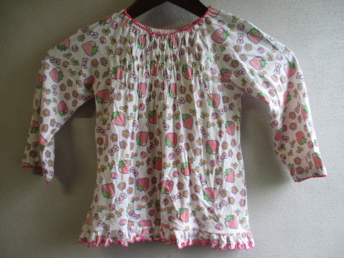 [ pyjamas ] on only Kids size :95 color : white length :37 width of a garment :34 shoulder width :26/BAV