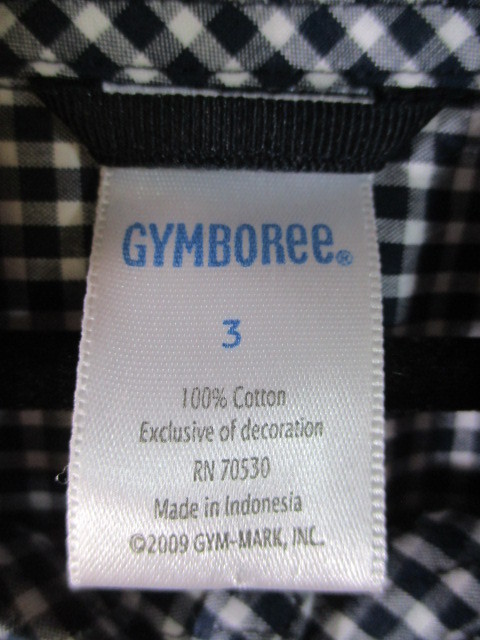 【GYMBOREE】長袖シャツ サイズ3色ブルー身丈50身幅34肩幅31/CAQ_画像2