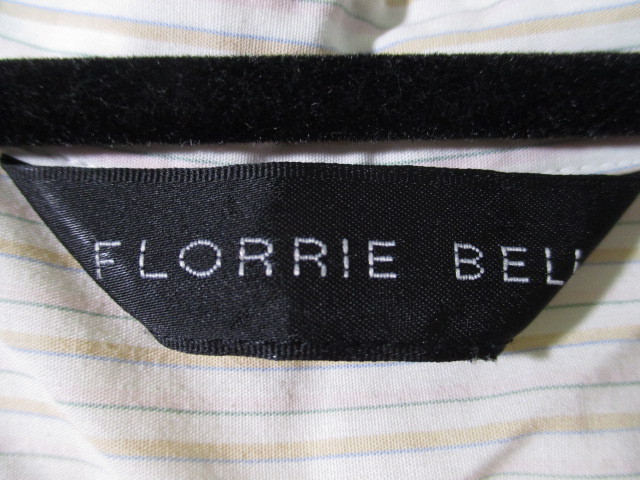 【FLORRIE BELL】七分袖 シャツ サイズＬＬ色ホワイト身丈64/CAH_画像2