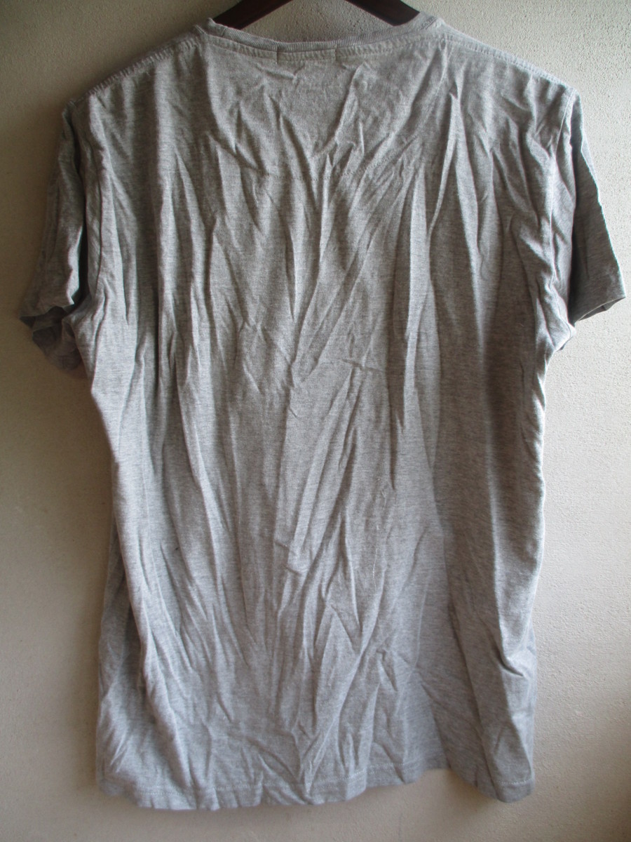 【PRIMAL POINT】 Tシャツ メンズ サイズ:ＬＬ 色:グレー 身丈:70 身幅:45 肩幅:43/EAM_画像2