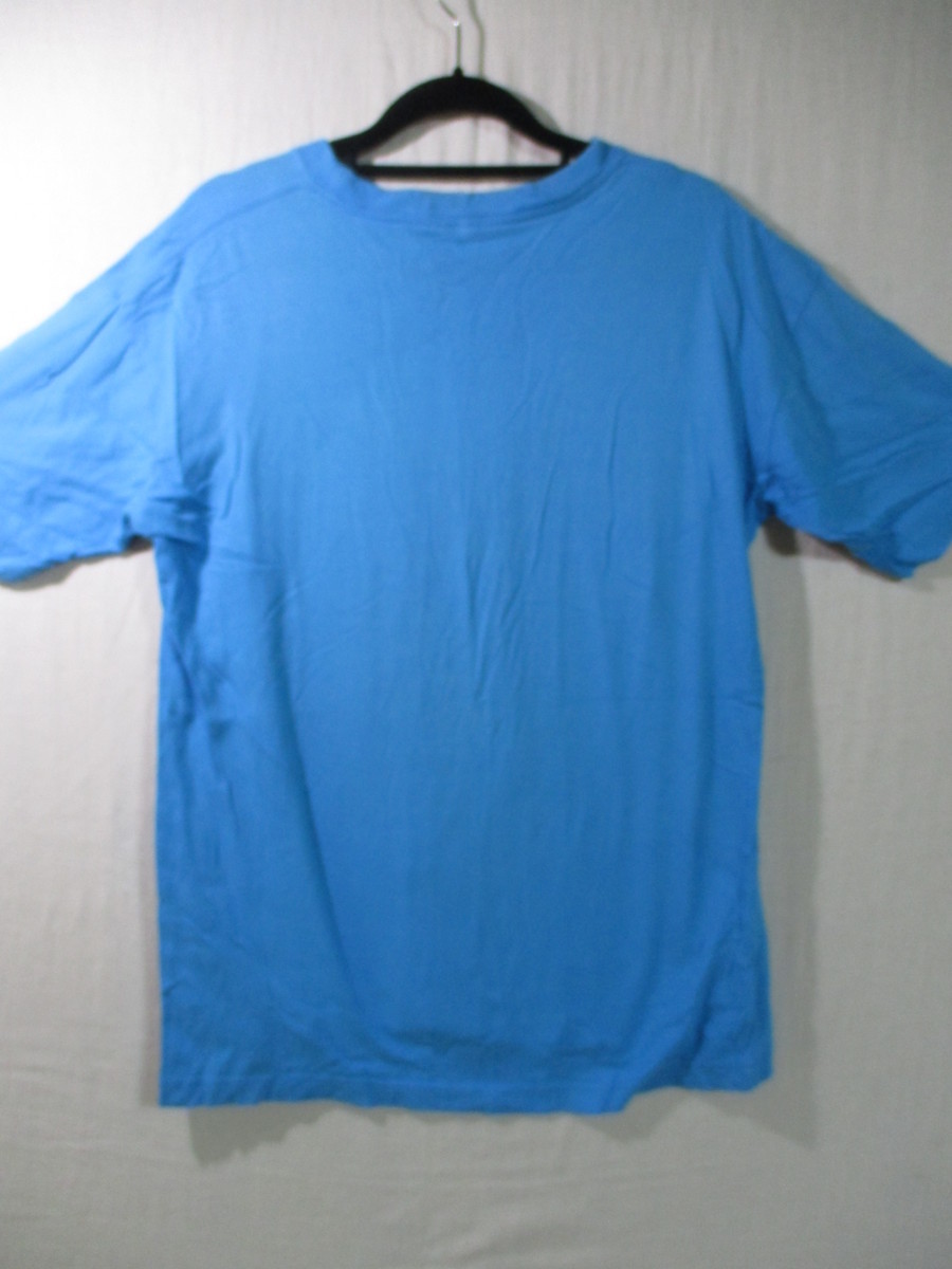 【Tシャツ】半袖 サイズＬ色ブルー身丈66身幅48肩幅48/EAE_画像2