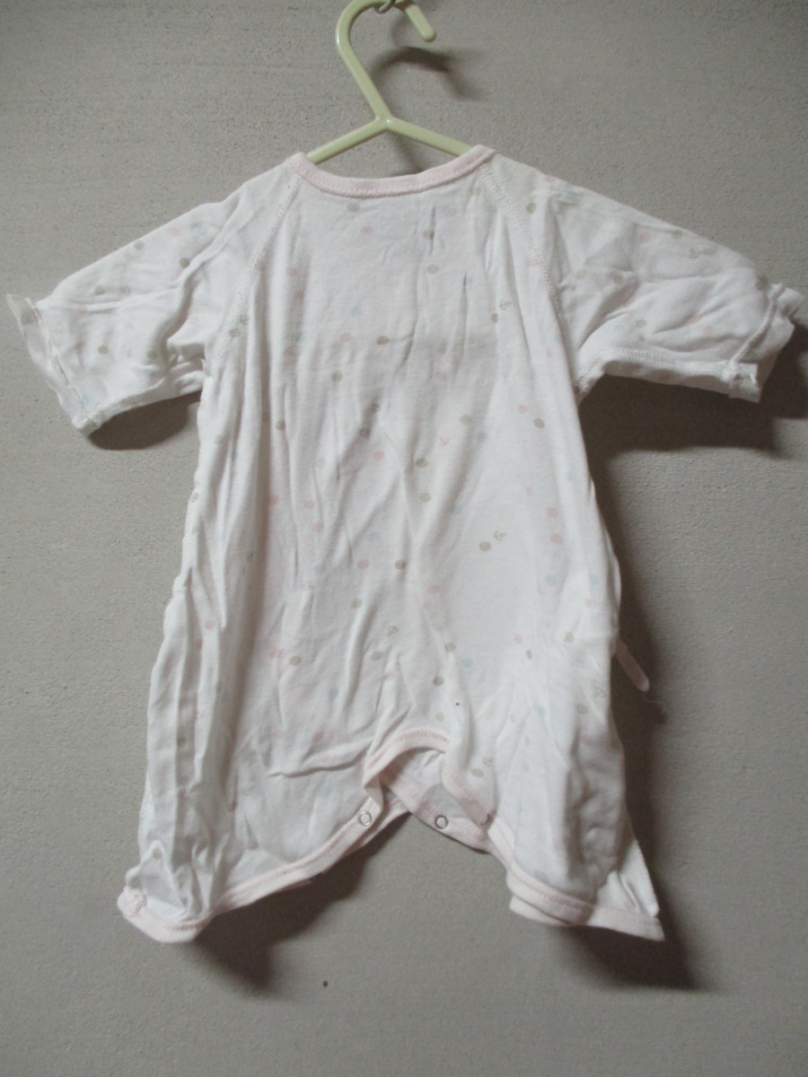 [ младенец главный офис ] длинная рубашка размер 50-60 цвет белый длина 45 ширина 23/JAZ