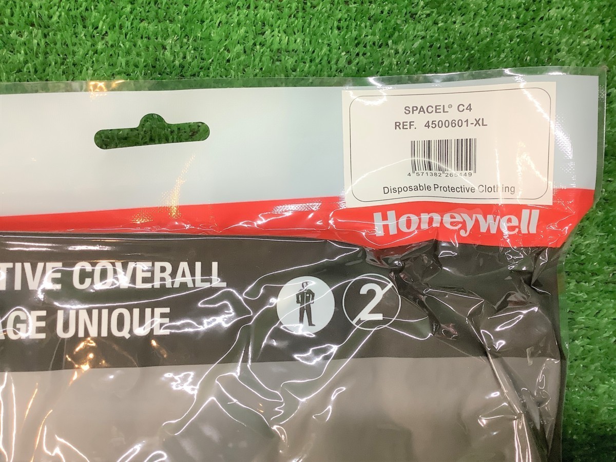 未使用 ハネウェル Honeywell スパセル C4 防護服 25着入 XLサイズ 4500601 【2】