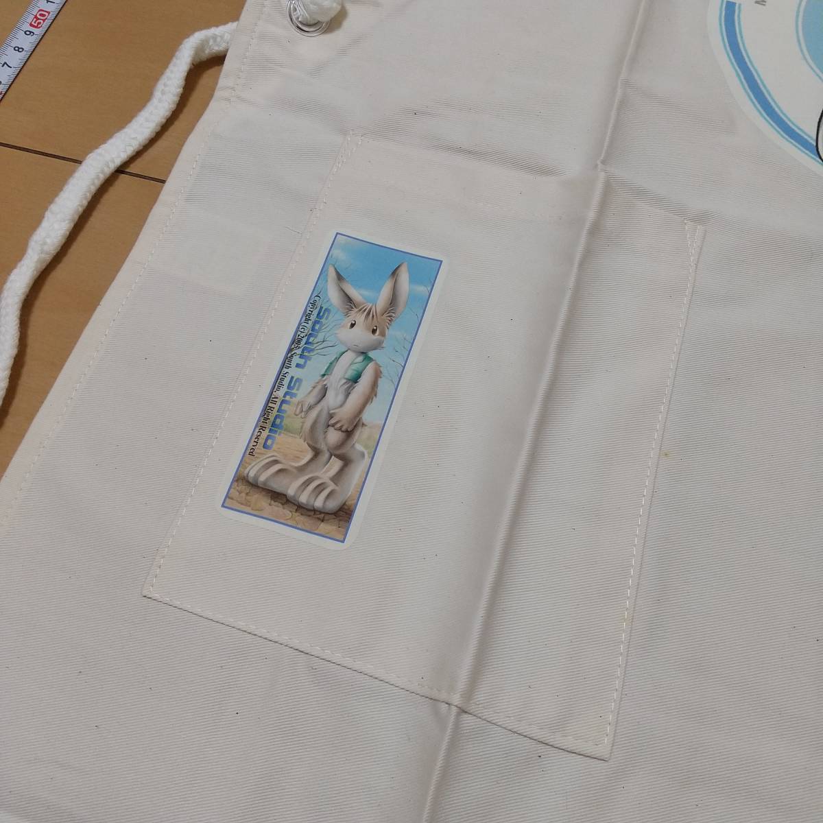 [ postage included * prompt decision * new goods ] original canvas apron *. Cara l literary creation animal character .... car chi...o LUKA 