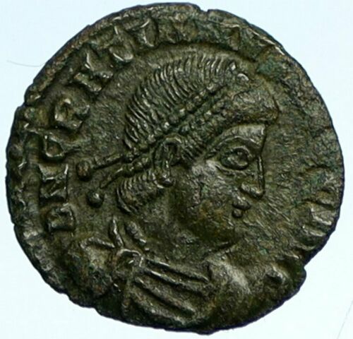 古銭 希少 アンティーク コイン GRATIAN 378AD Arelate Authentic ANCIENT Old Rom ヨーロッパ