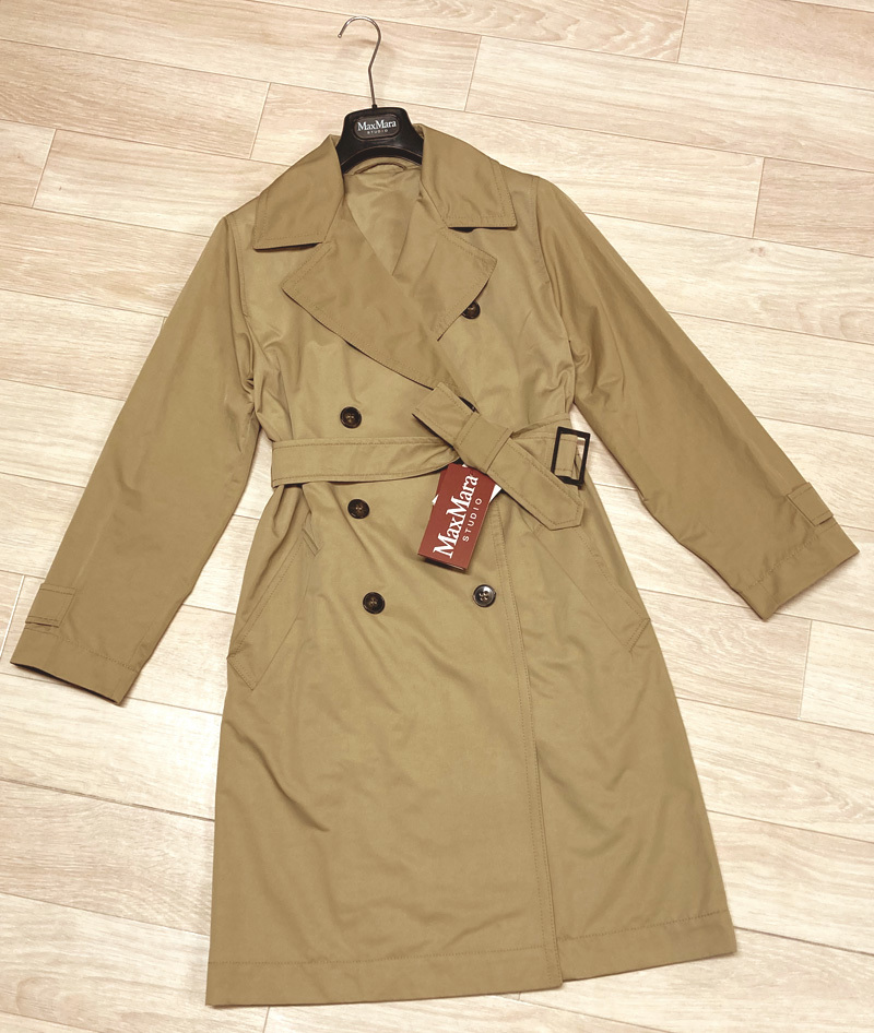 新品60%OFF マックスマーラ Max Mara トレンチコート キャメル 36