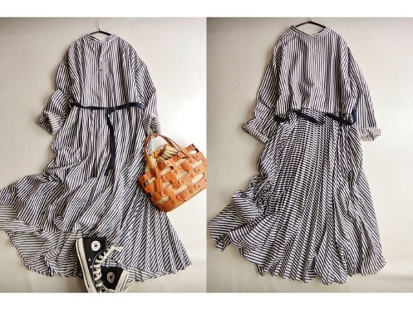 三越伊勢丹取り扱い♪ズッカ zucca 大人可愛い後ろプリーツロング