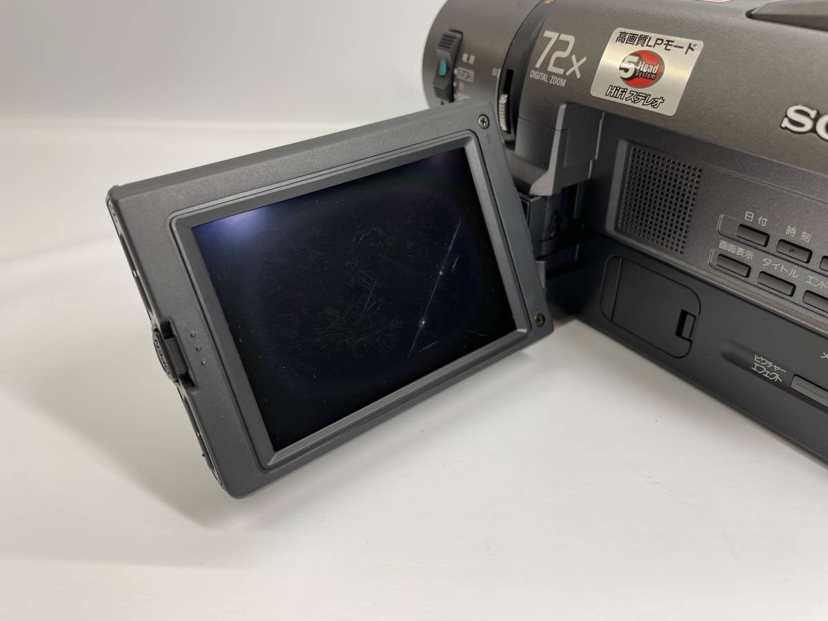 【ジャンク】SONY（ソニー）／3.5型モニター搭載ビデオカメラ【CCD-TRV45K】付属品 リチウムバッテリー ACパワーアダプター 電源コード　_画像10