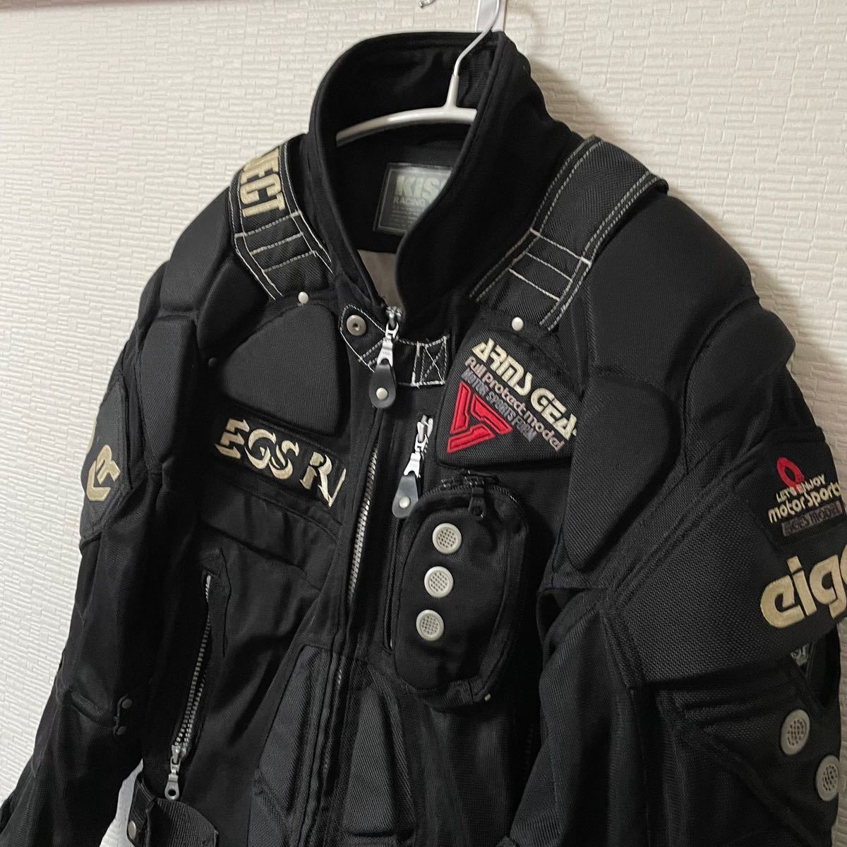 KISS RACING TEAM】レーシングジャケット バイク Mサイズ KISS RACING TEAM】レーシングジャケット バイク Mサイズ