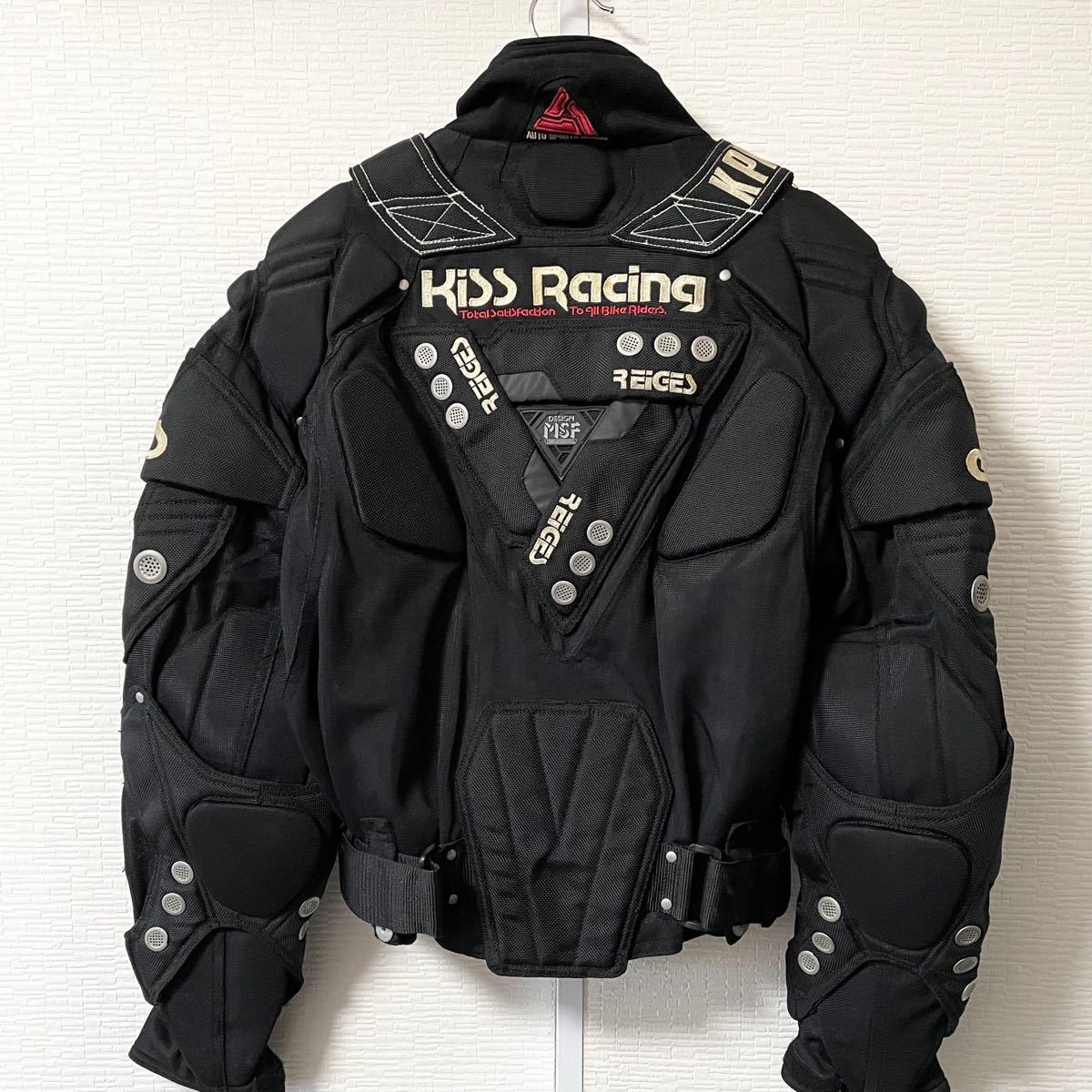 KISS RACING TEAM】レーシングジャケット バイク Mサイズ KISS RACING TEAM】レーシングジャケット バイク Mサイズ