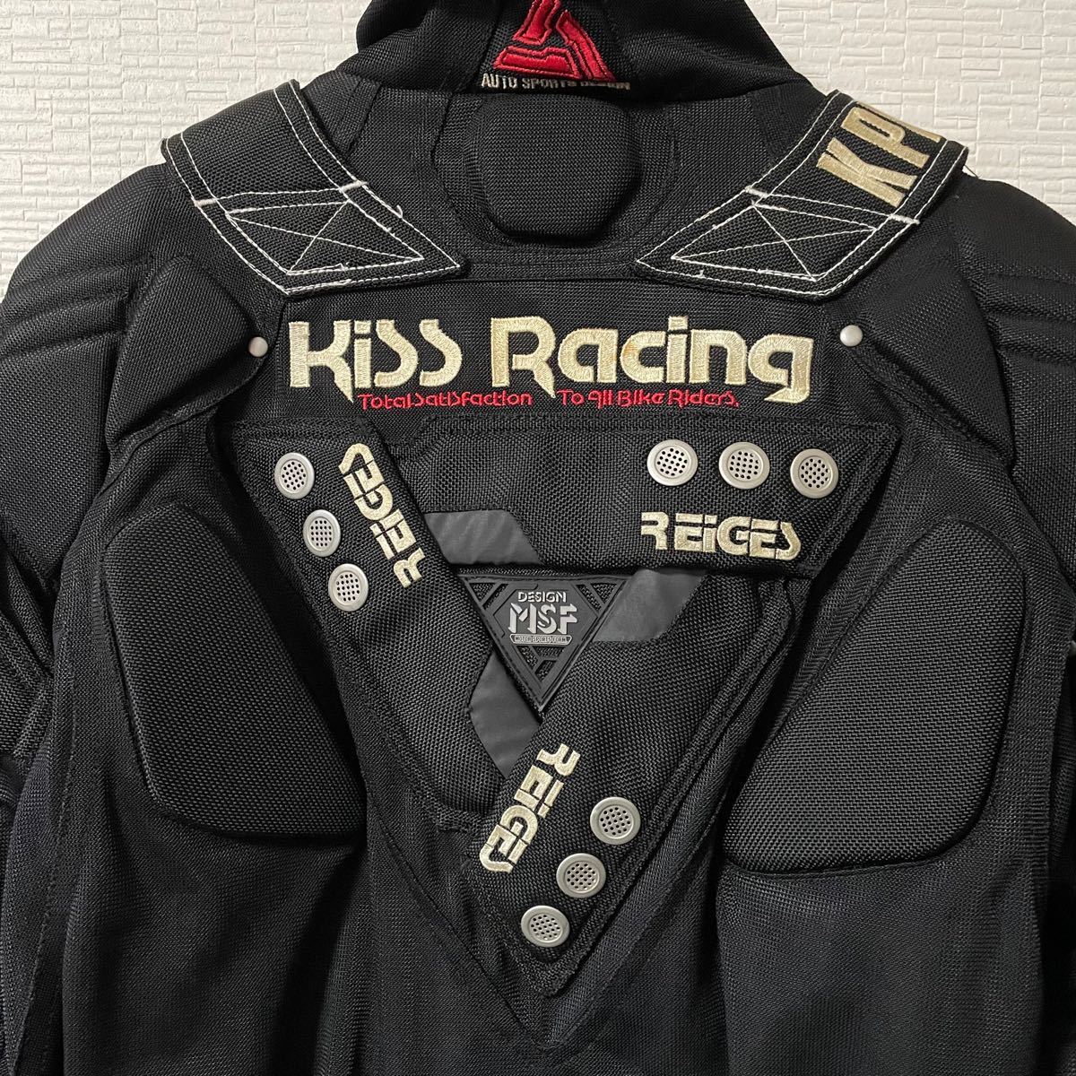 KISS RACING TEAM】レーシングジャケット バイク Mサイズ KISS RACING TEAM】レーシングジャケット バイク Mサイズ