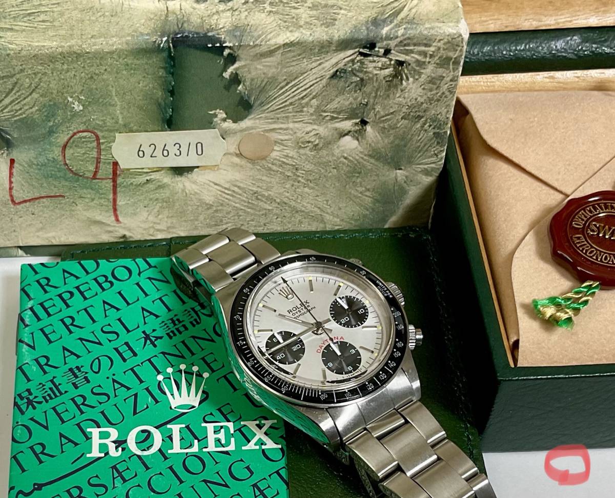 コスモグラフデイトナ手巻きビックデイトナシルバー文字盤オイスター／カスタム　Ref6263 ROLEX OYSTER COSMOGRAPH DAYTONA _画像9