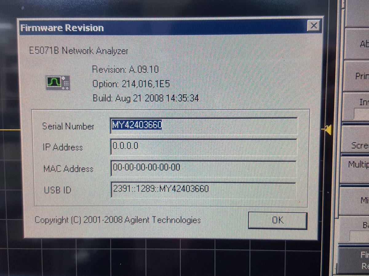 超歓迎通販[NBC]「中古/校正対応」Agilent E5071B ネットワークアナライザ(Opt. 214 1E5 016) 300kHz-8.5GHz Network Analyzer (3660) その他