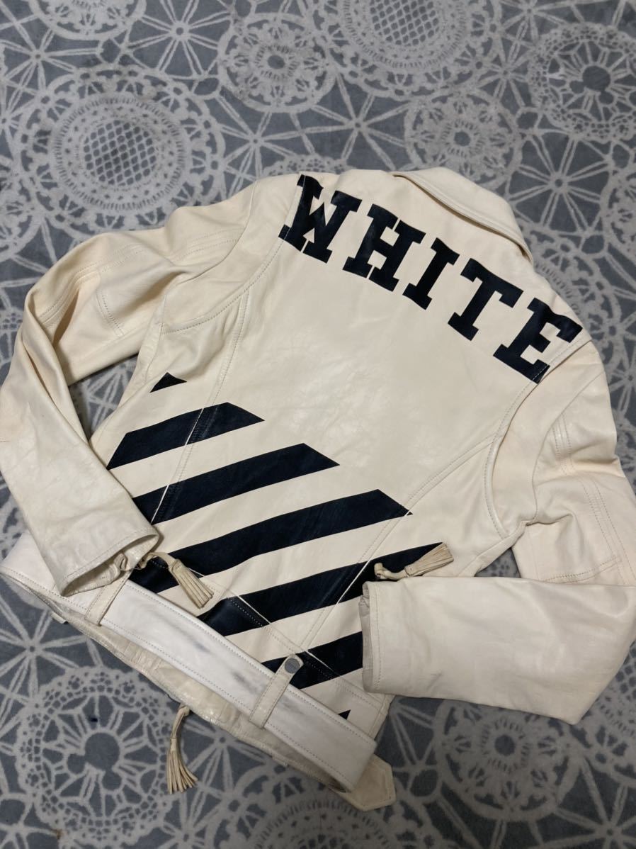 Off-White オフホワイト ライダースジャケット Mサイズ 最大85%OFFクーポン