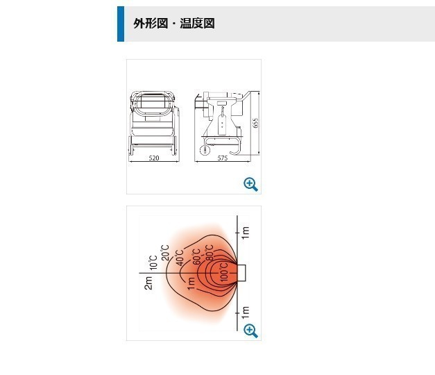 ジェットヒーター オリオン HR120D 60hz 業務用 ロボ暖 赤外線暖房機 コンパクトボディ おすすめ 卒業記念_画像5