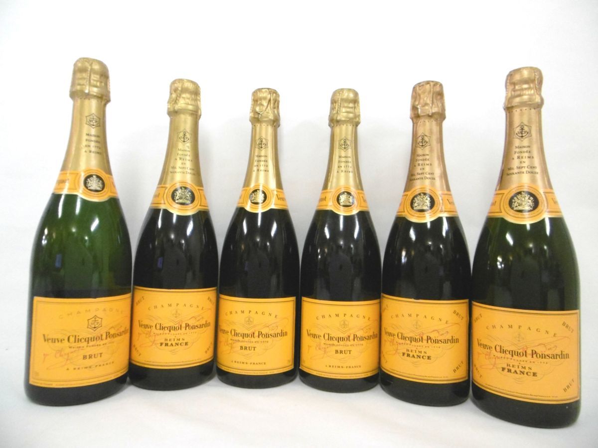 ロングセラー 古酒 未開栓 6本セット Veuve Clicquot Ponsardin Brut ヴーヴクリコ ポンサルダン シャンパン イエローラベル 750ml 12 A150szn 安心の定価販売 Www Codigoseducao Com Br