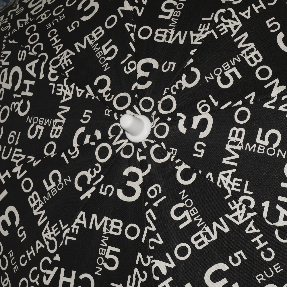 CHANEL シャネル パラソル/傘 バイシーライン その他雑貨 コットン 黒