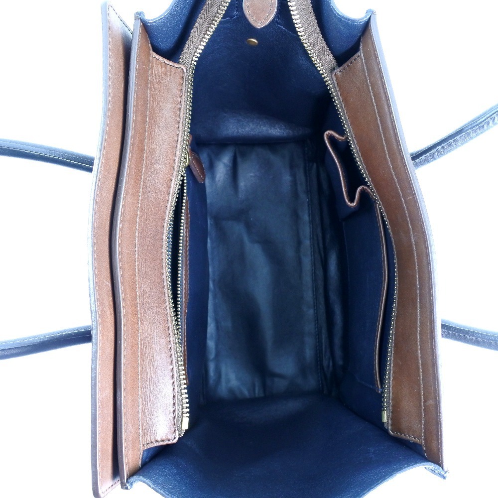 CELINE セリーヌ ラゲージ マイクロショッパー ハンドバッグ カーフ