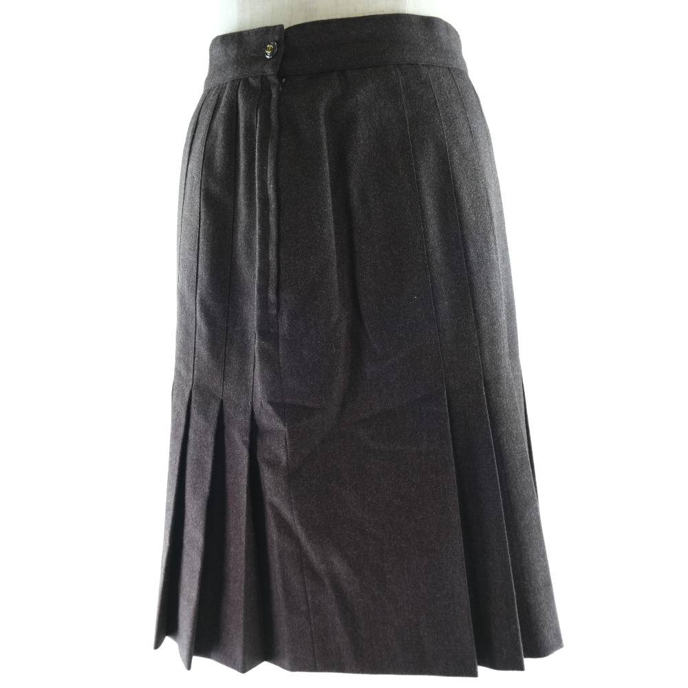 CHANEL Chanel flair P03640V03532 skirt wool tea lady's [80090231] used 