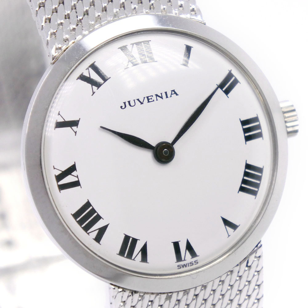 JUVENIA ジュベニア cal.825 腕時計 SS シルバー 手巻き アナログ表示 ユニセックス白 文字盤【53310338】中古_画像3