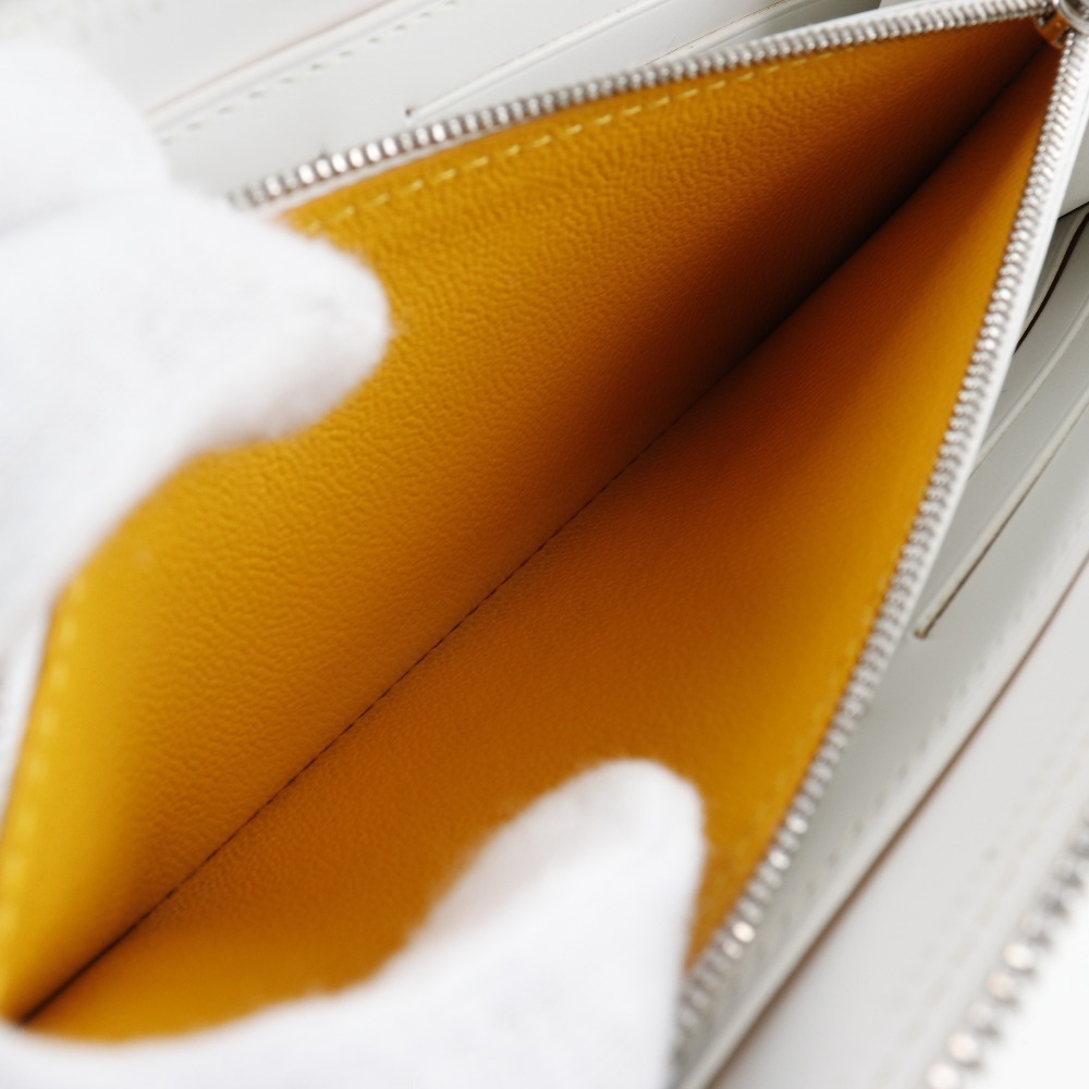 GOYARD ゴヤール ラウンドファスナー 長財布 PVC 白 ユニセックス