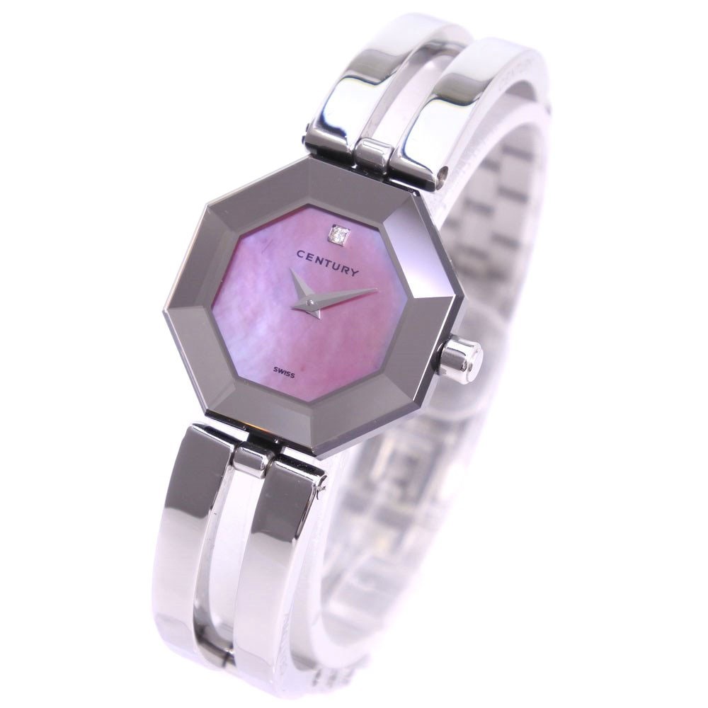 CENTURY Century время jem1P diamond 802.7.S.35.11SB наручные часы SS кварц женский розовый ракушка циферблат [55310123] б/у 