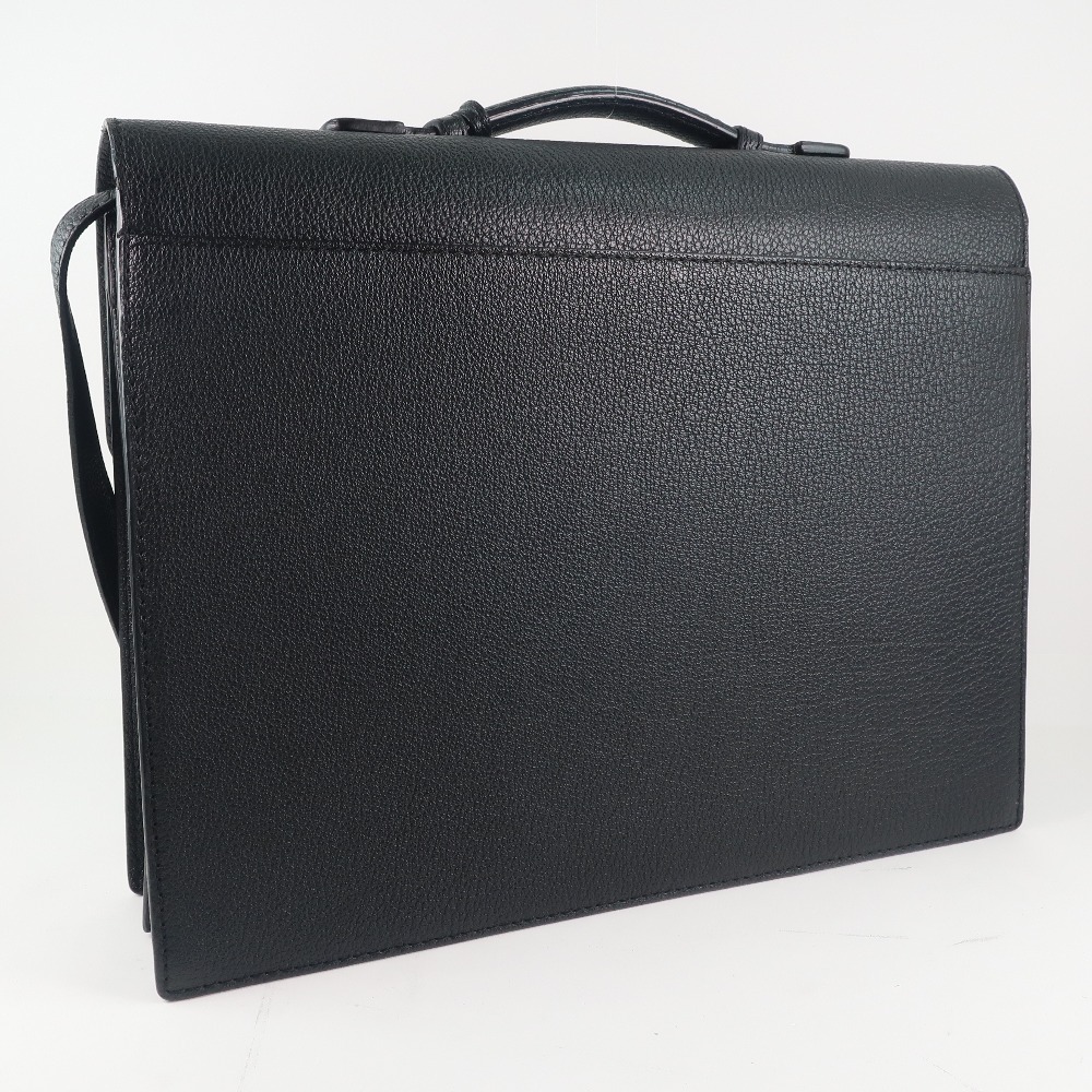 LOEWE ロエベ ビジネスバッグ カーフ 黒 メンズ【55140304】中古_画像3