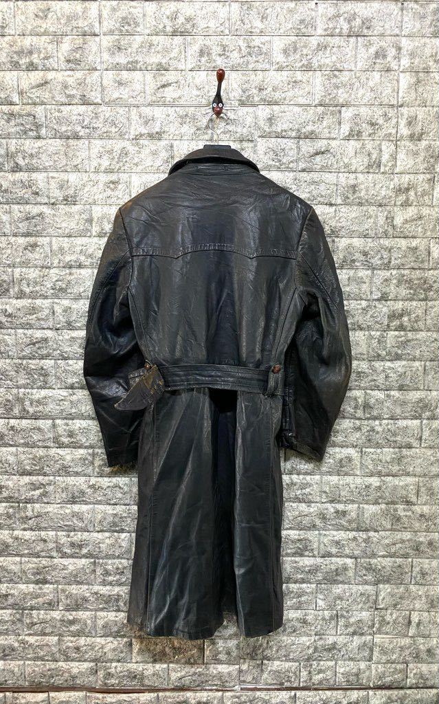 1940s GERMANY Vintage WWⅡ レザー 将校 コート ライダース