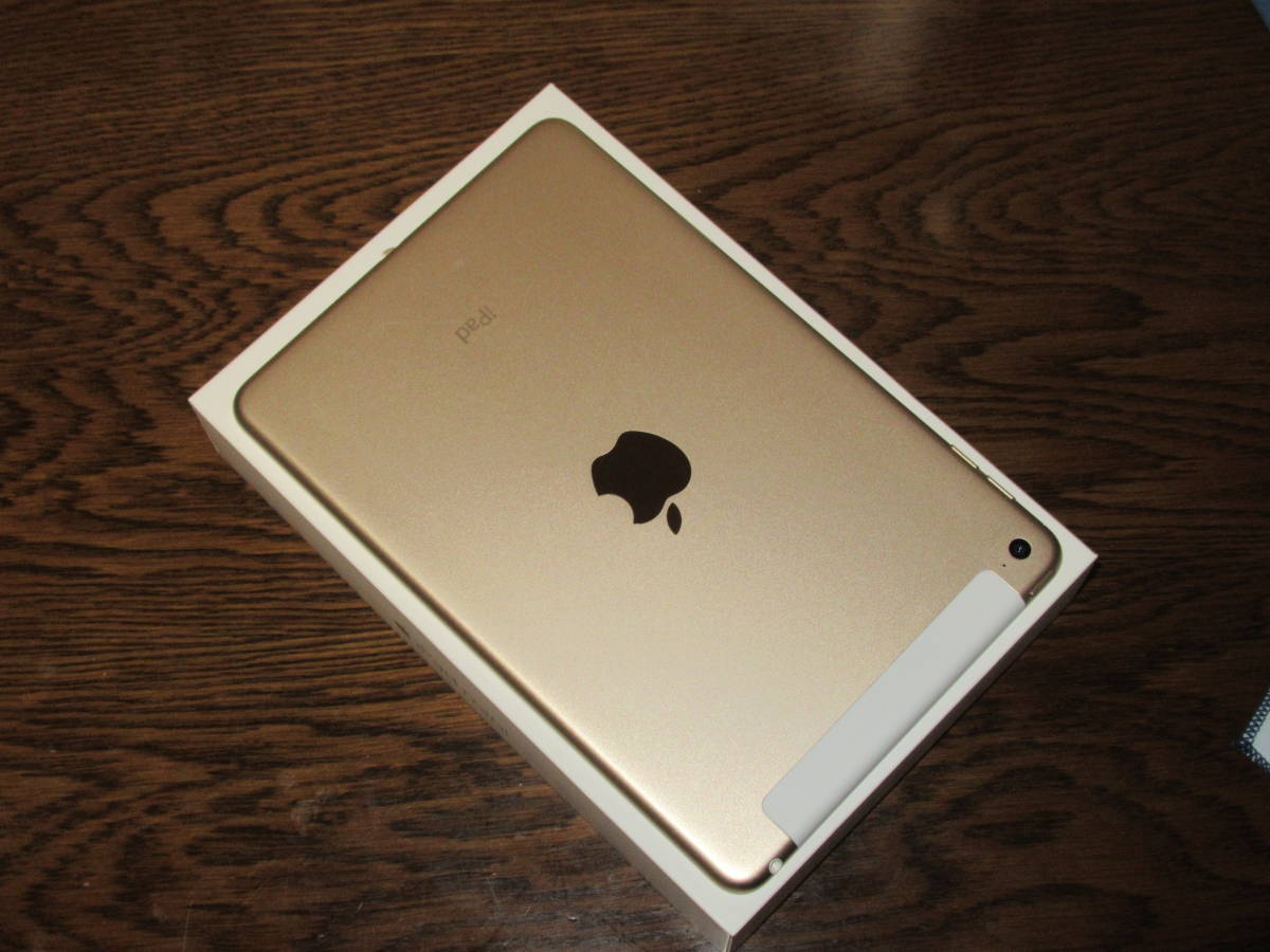 美品】 iPad mini4 128GB Wi-Fi Cellularモデル ゴールド MK782J/A