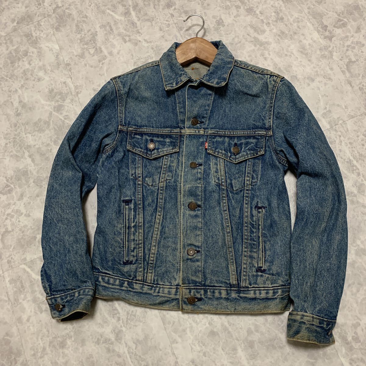 店舗在庫/即納 USA古着 jk7 中綿ジャケット ブラック デニムジャケット