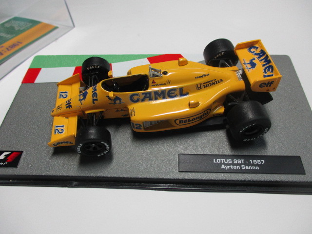 即決 デアゴスティーニ F1コレクション 非売品 1/43 ロータス 99T ホンダ №12 アイルトン・セナ キャメル仕様 アンテナ・ピトー管追加 _画像2