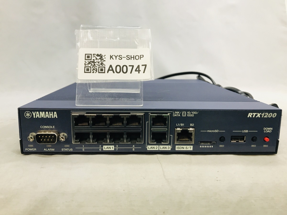年末のプロモーション特価！ RTX1200 Yamaha Corporation ギガアクセス VPNルーター Rev.10.01.78 初期化済 