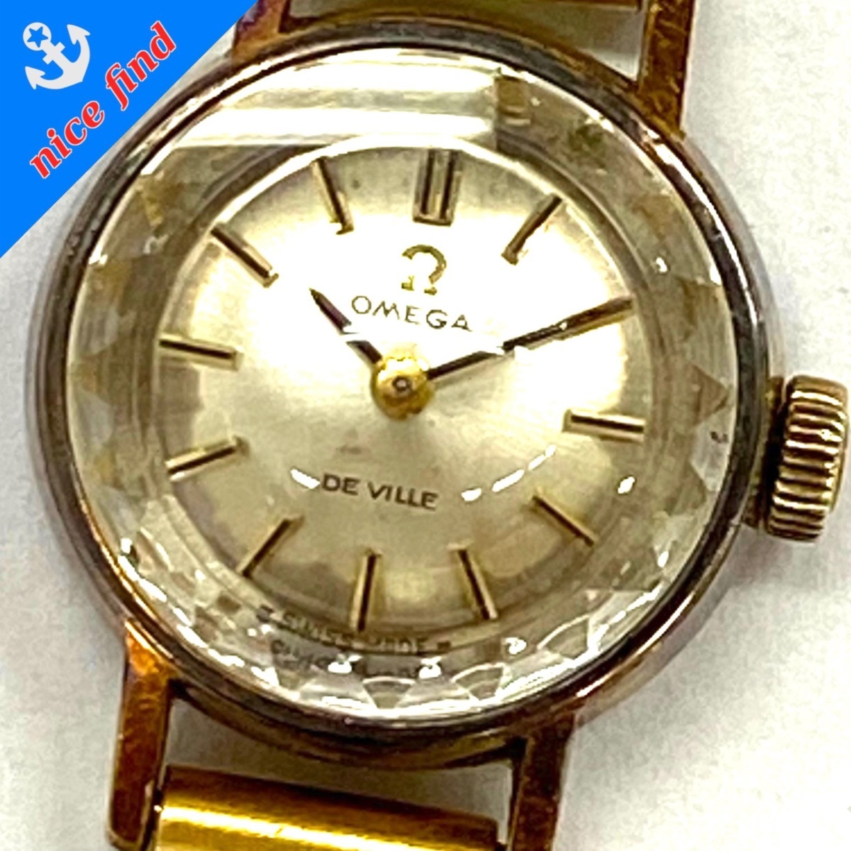 稼動品◇オメガ OMEGA◇デビル Deville 手巻き 腕時計 レディース