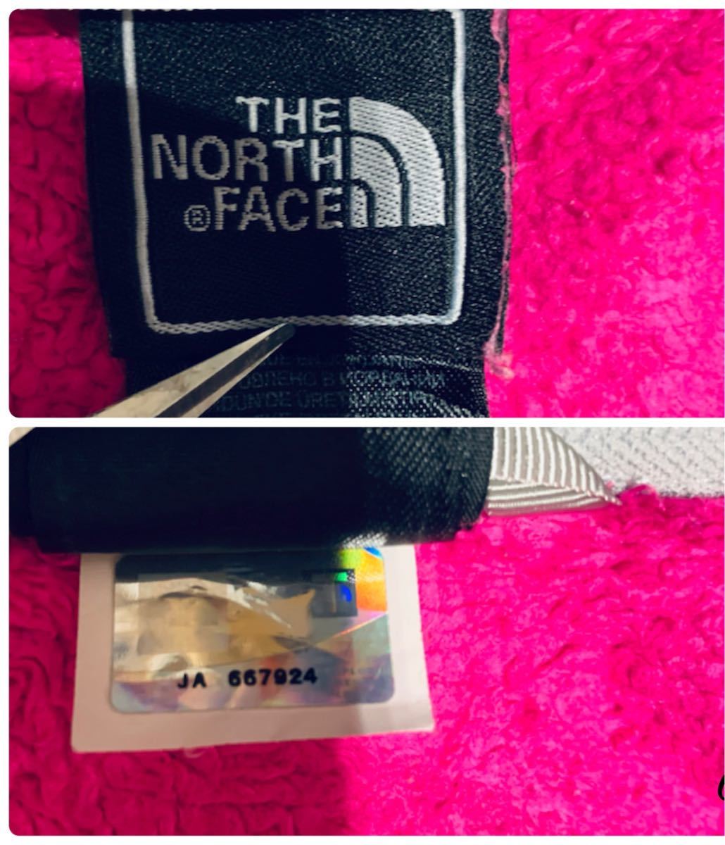 ザ・ノースフェイス フリースジャケット ロゴ刺繍入 ピンク レディースS アウトドアウェア THE NORTH FACE