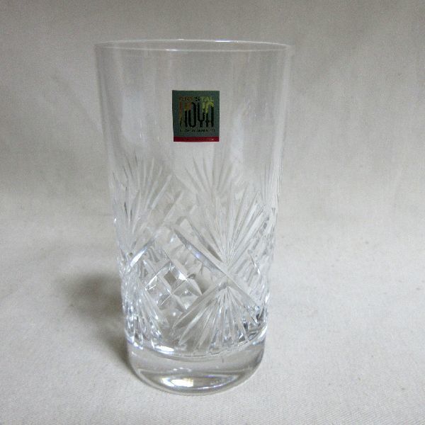 未使用　HOYA　ホヤクリスタル　タンブラーグラス　6個セット　日本製　保谷硝子　クリスタルガラス　切子　カット　ハイボール　ビール　_画像3