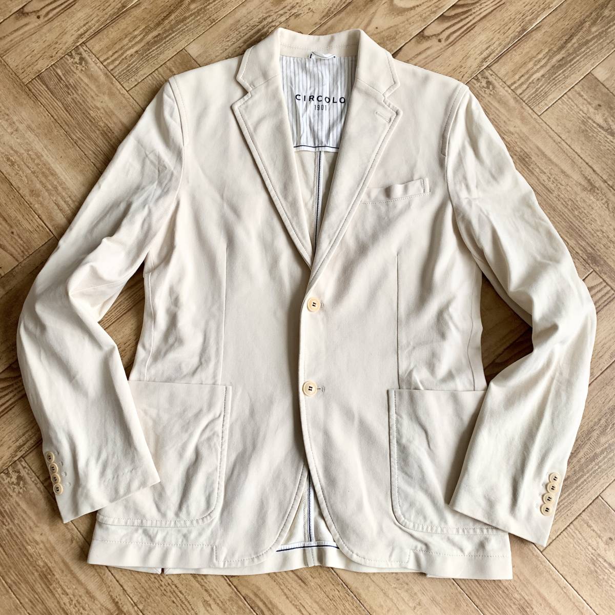 L素敵でユニークなoff-white テーラードジャケット 48 テーラード